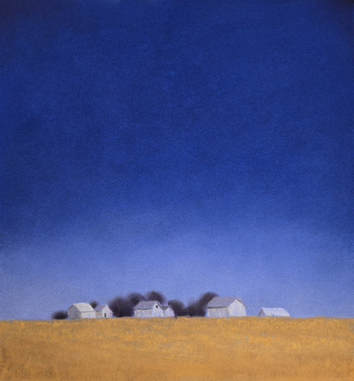 Crystal Clear Sky 11 3/4 x 11 1/4 $1500 at Hunter Wolff Gallery